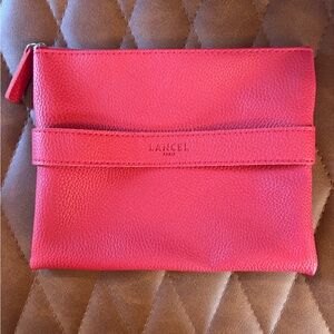 NWOT Lancel Leather Cosmetic Bag